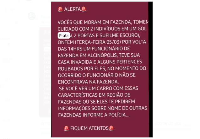 Imagem de compartilhamento para o artigo Após alerta, Delegado afirma que Alcinópolis não registrou invasão em fazenda da MS Todo dia